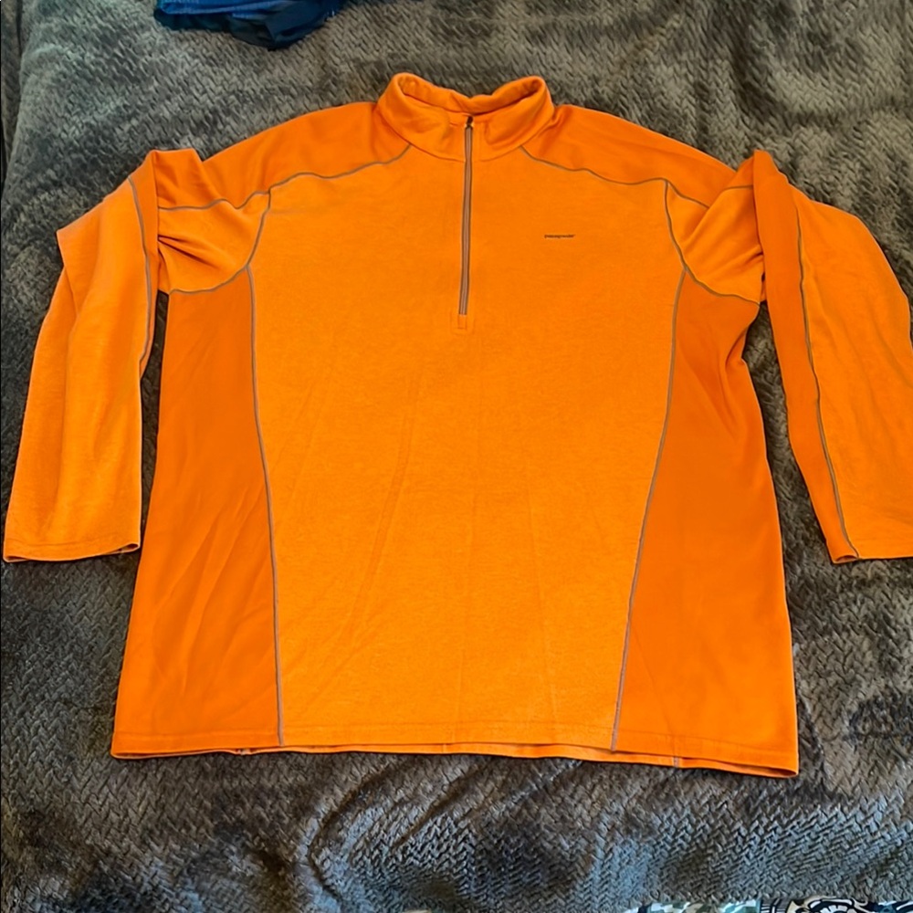 Patagonia Orange Quarter Zip